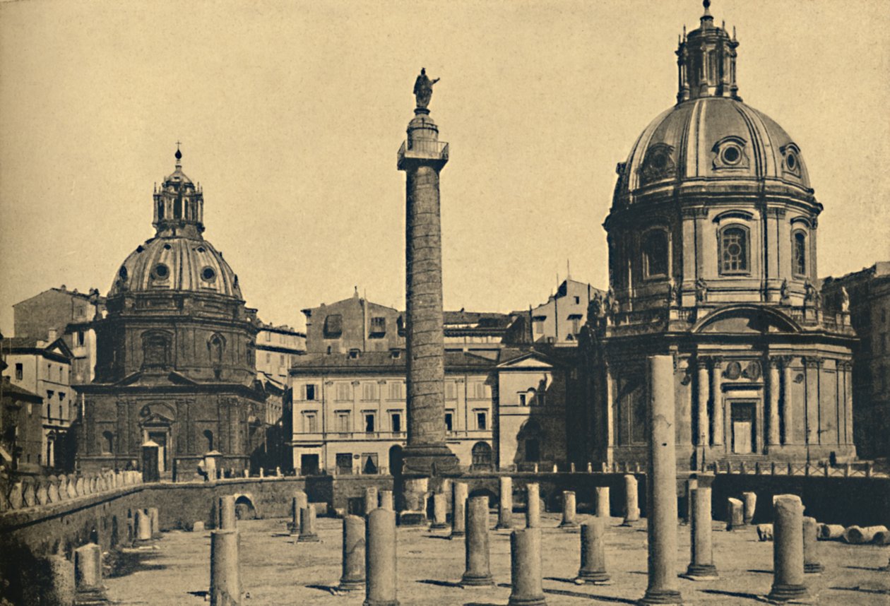 Roma - Trajanuksen pylväs, 1910 tekijältä Unbekannt