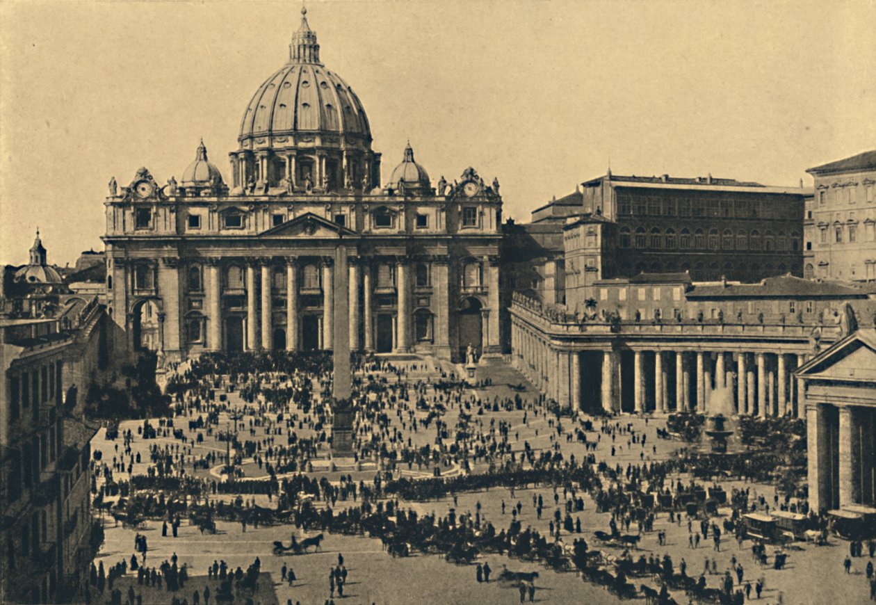 Roma - S. Petersin julkisivu ja kupoli, 1910 tekijältä Unbekannt