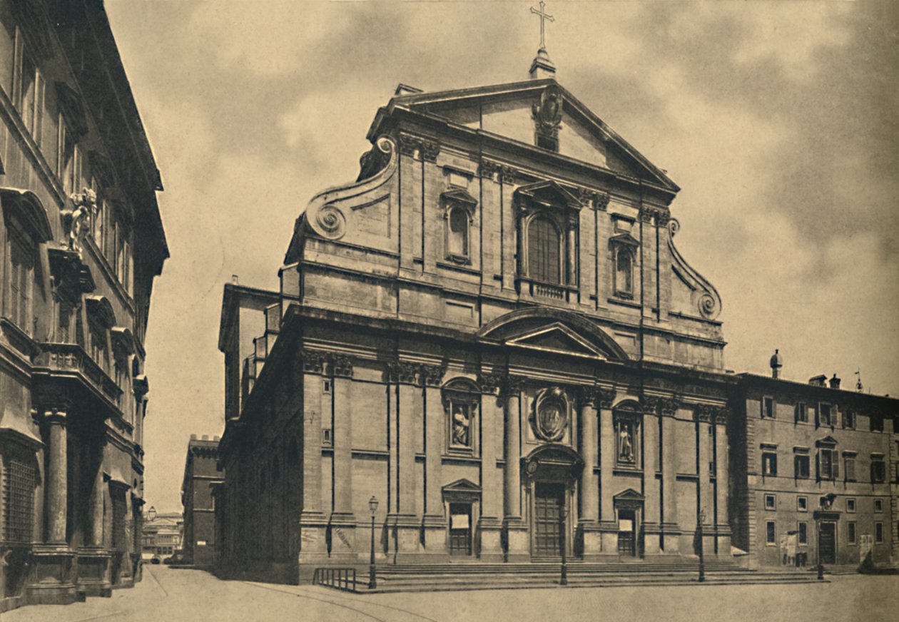 Roma - Gesun kirkon julkisivu, kirjoittanut Giacomo della Porta, 1910 tekijältä Unbekannt