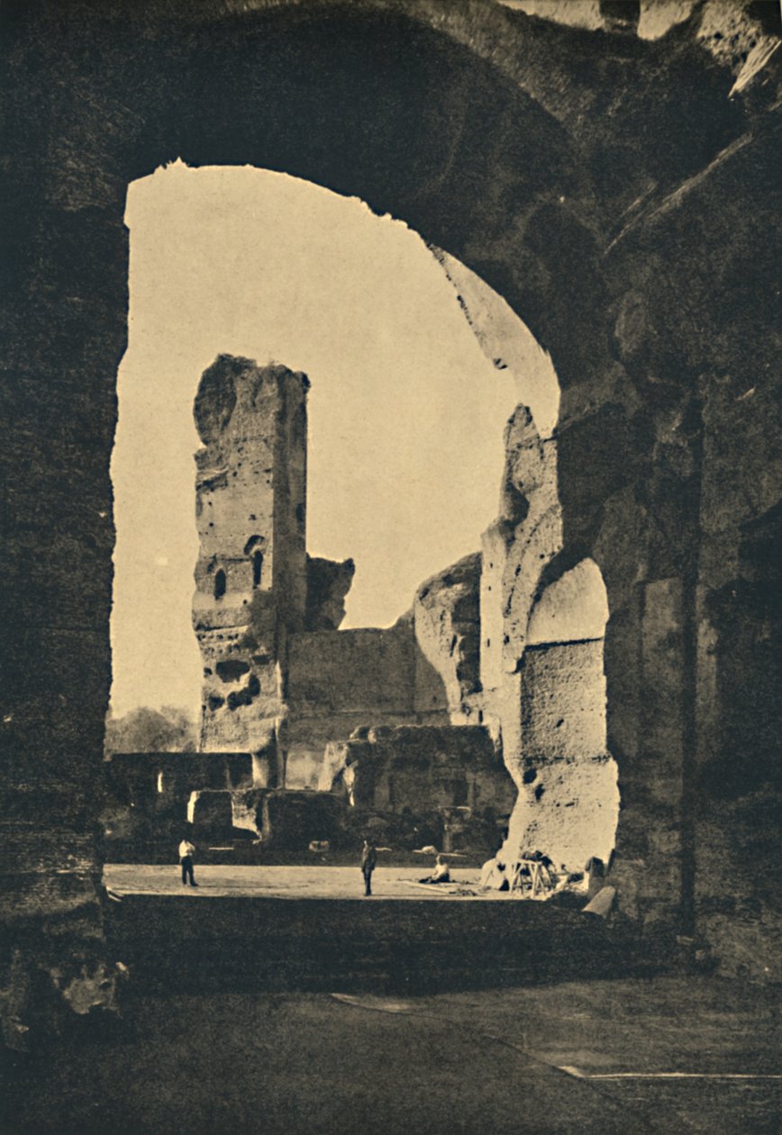 Roma - Caracallan kylpylän jäänteet Appian tiellä, 1910 tekijältä Unbekannt