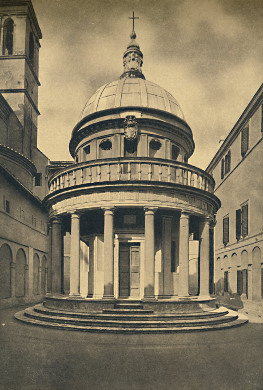 Roma - Bramanten temppeli S. Pietron luostarissa Montoriossa Janiculum-kukkulalla, 1910 tekijältä Unbekannt
