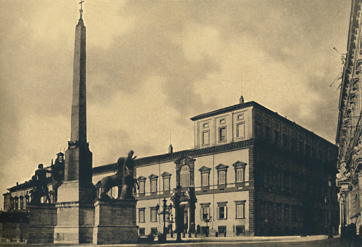 Roma - Quirinalin palatsi ja suihkulähde, 1910. tekijältä Unbekannt