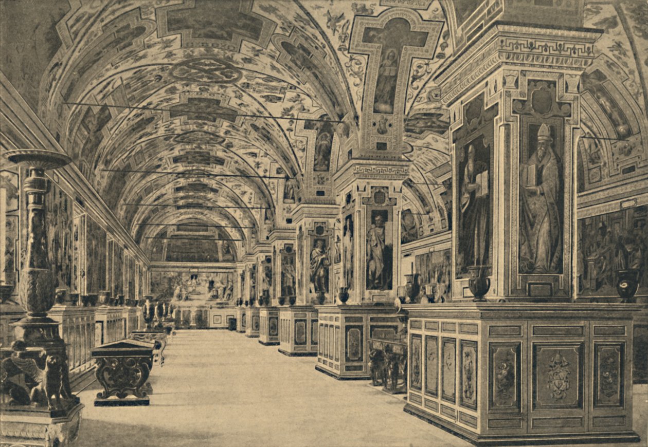 Roma - Vatikaani - Kirjaston lukusali, 1910 tekijältä Unbekannt