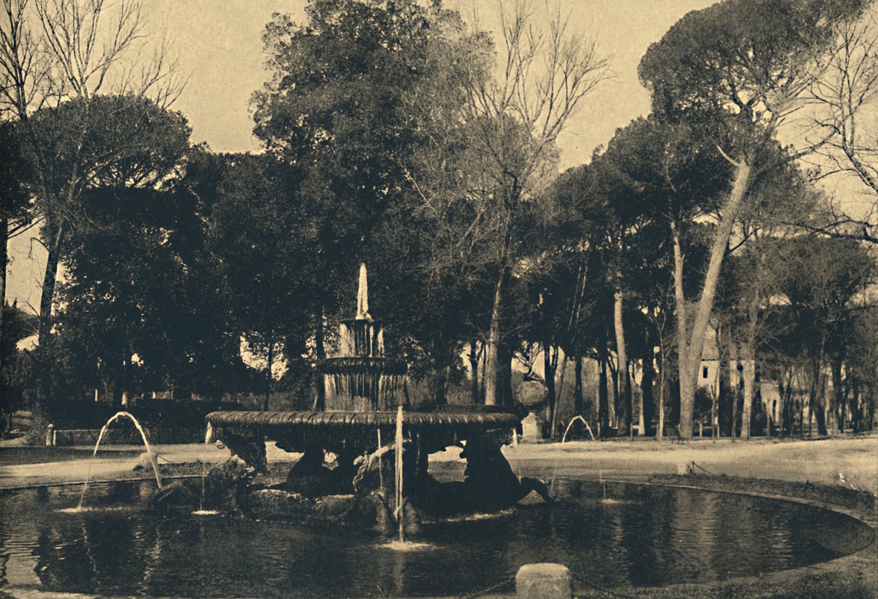 Roma - Villa Borghese - Merihevosten lähde, 1910 tekijältä Unbekannt
