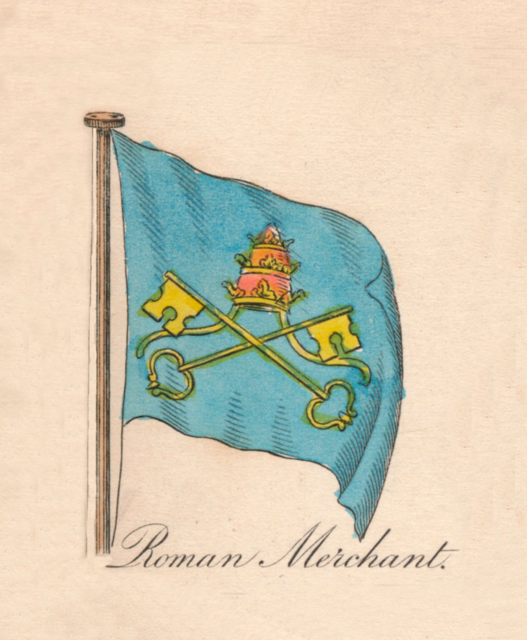 Roomalainen kauppias, 1838 tekijältä Unbekannt