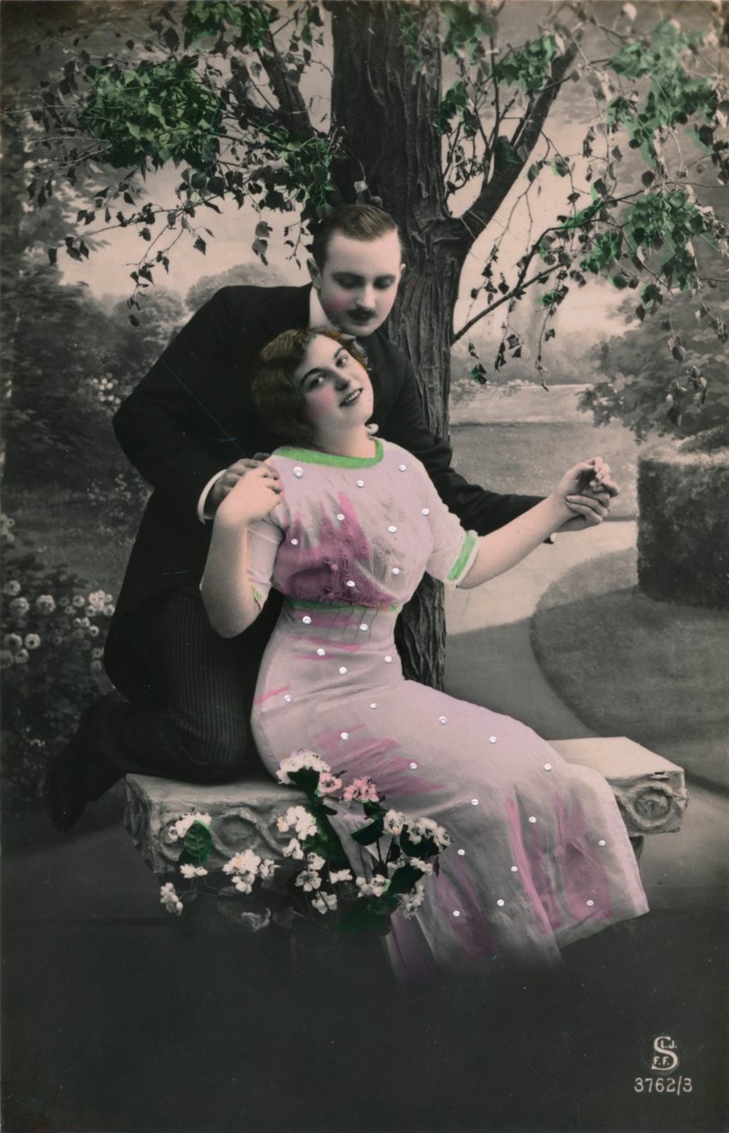 Romanttinen postikortti, v1910 tekijältä Unbekannt