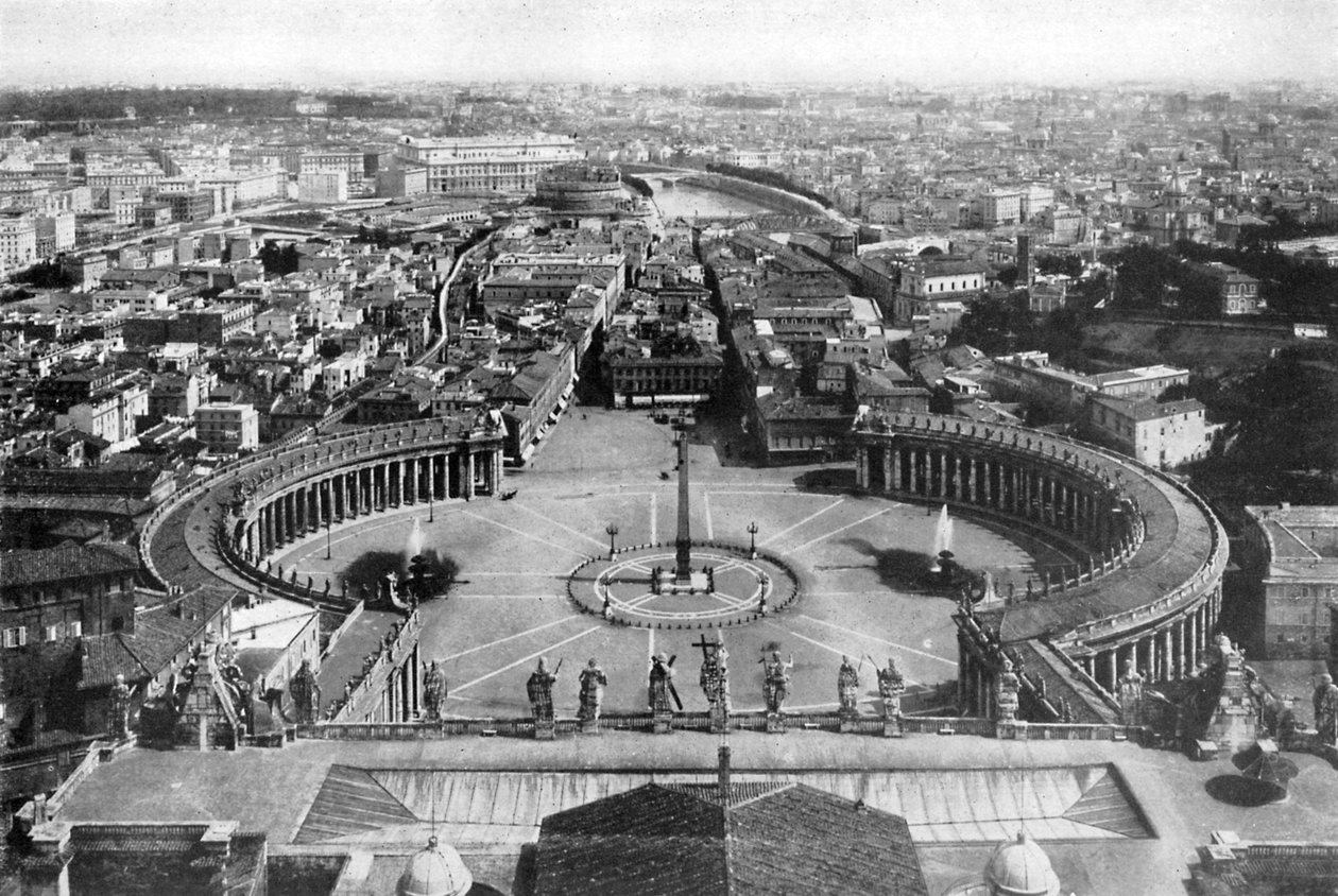 Rooma nähtynä Pyhän Pietarin kupolista, 1926 tekijältä Unbekannt