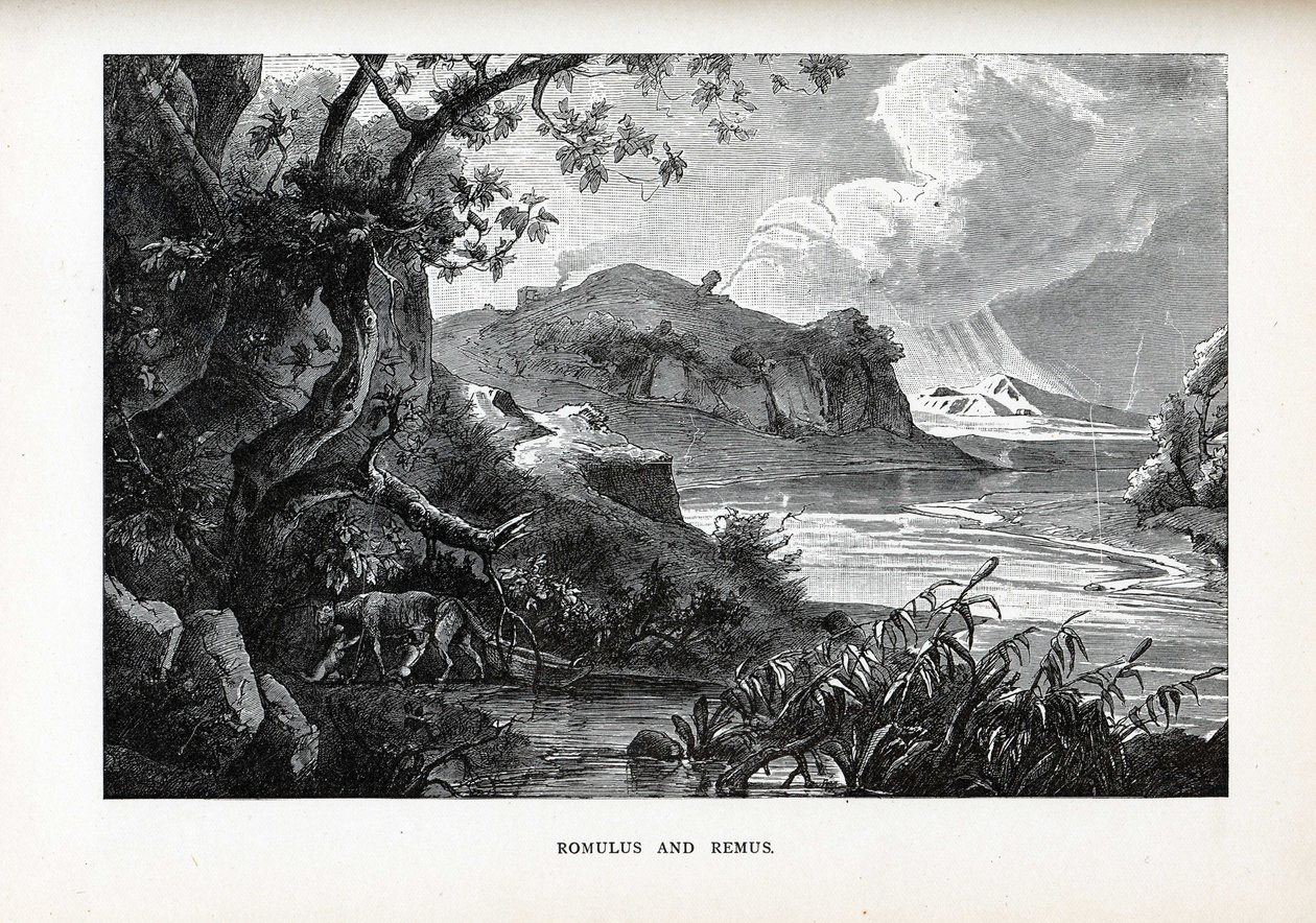 Romulus ja Remus, 1882 tekijältä Unbekannt