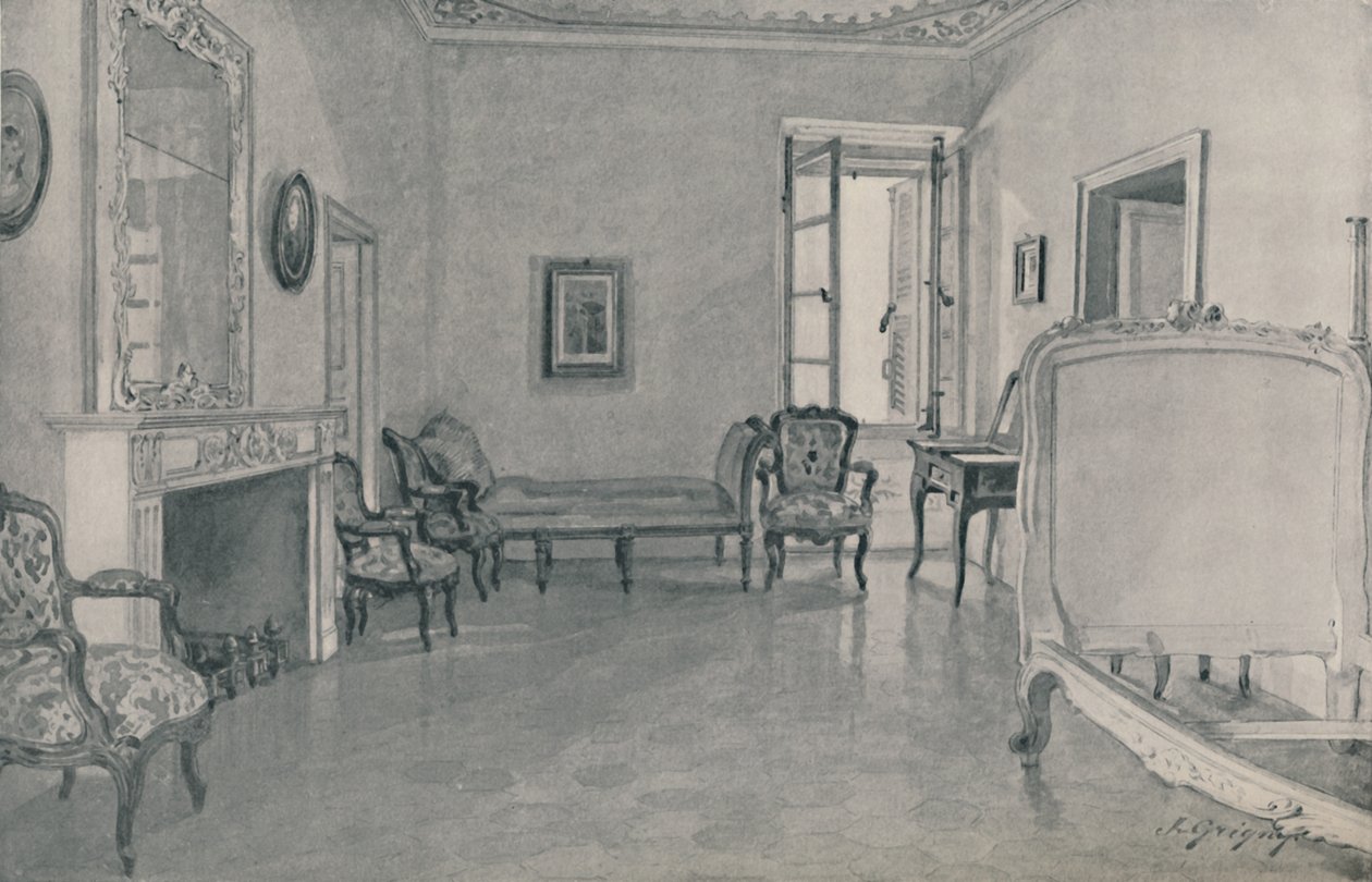 Huone, jossa Napoleon syntyi, 1896 tekijältä Unbekannt
