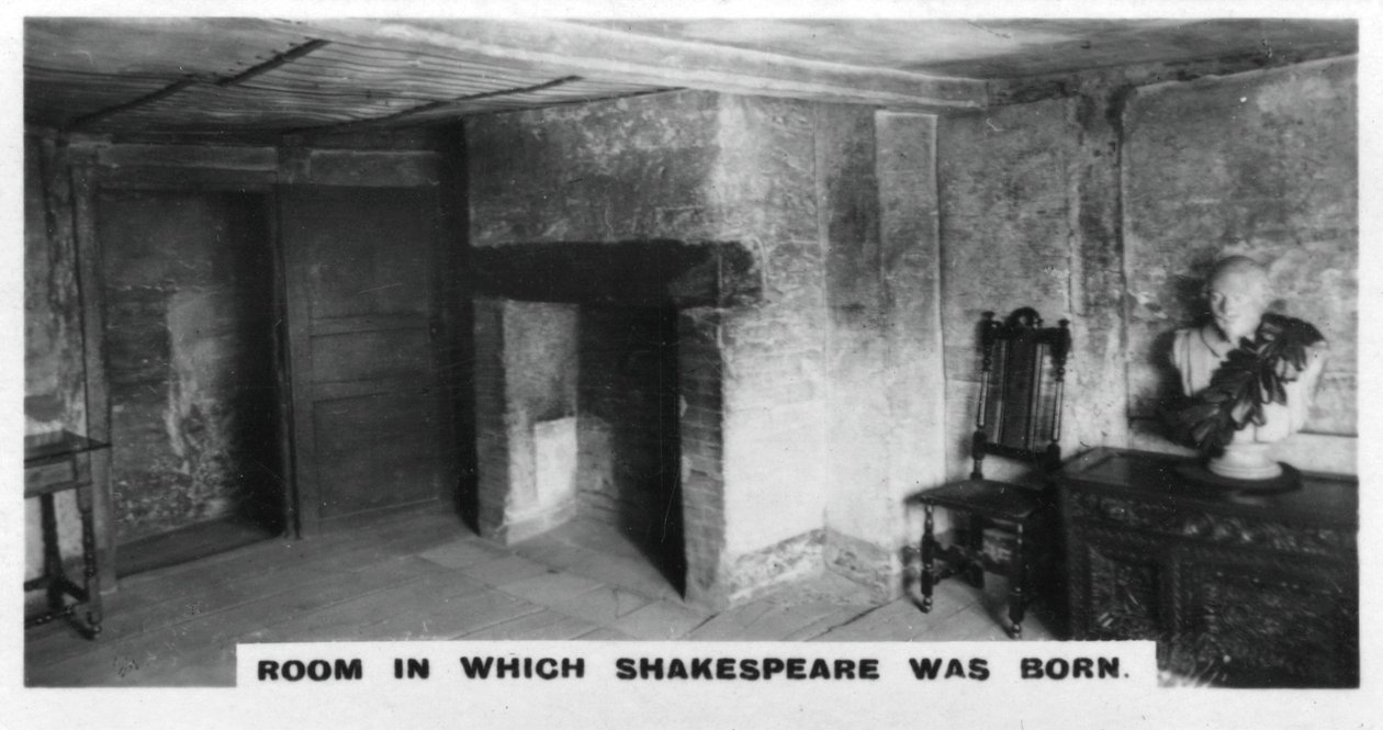 Huone, jossa Shakespeare syntyi, 1920-luku tekijältä Unbekannt