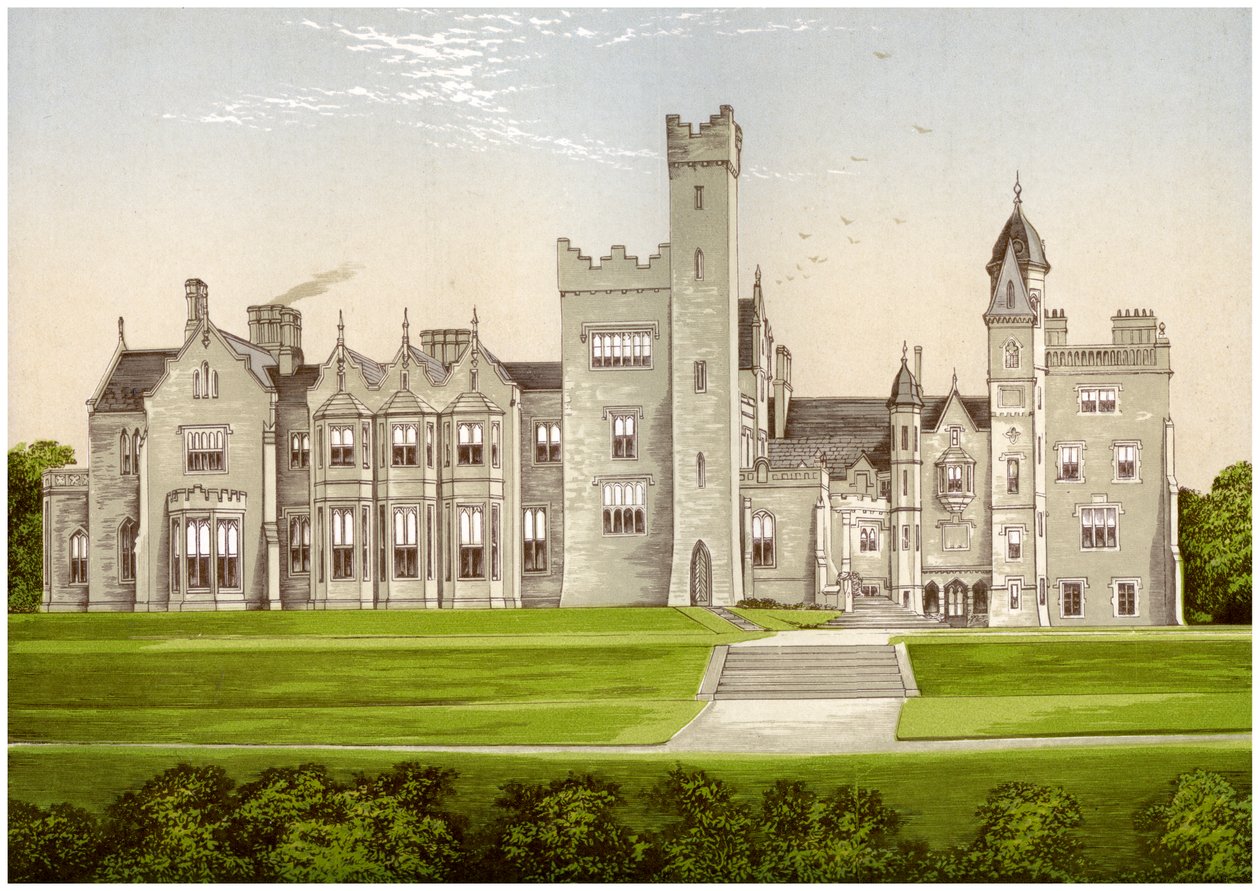 Rossmore Park, County Monaghan, Irlanti, Lord Rossmoren koti, vuodelta 1880 tekijältä Unbekannt