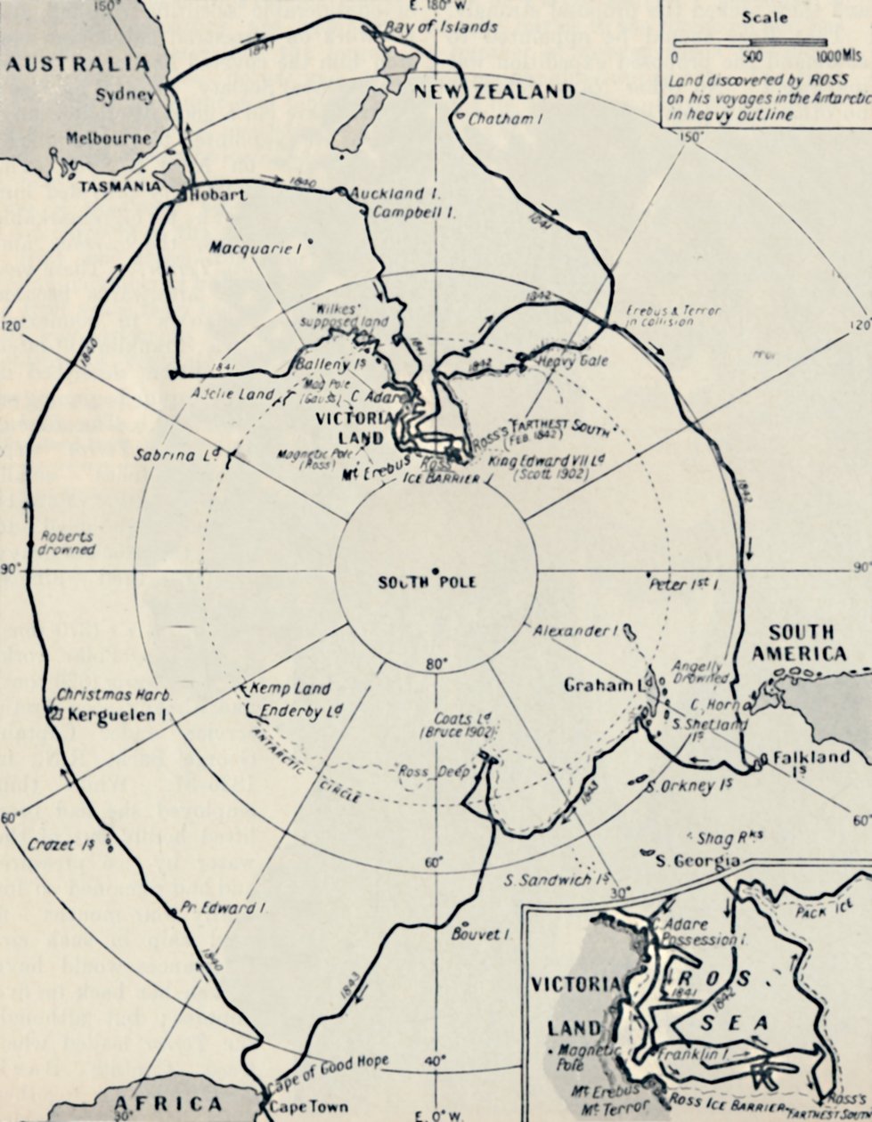 Rossin Etelämannermatka Erebuksessa ja terrori, 12. marraskuuta 1840, 1937 tekijältä Unbekannt