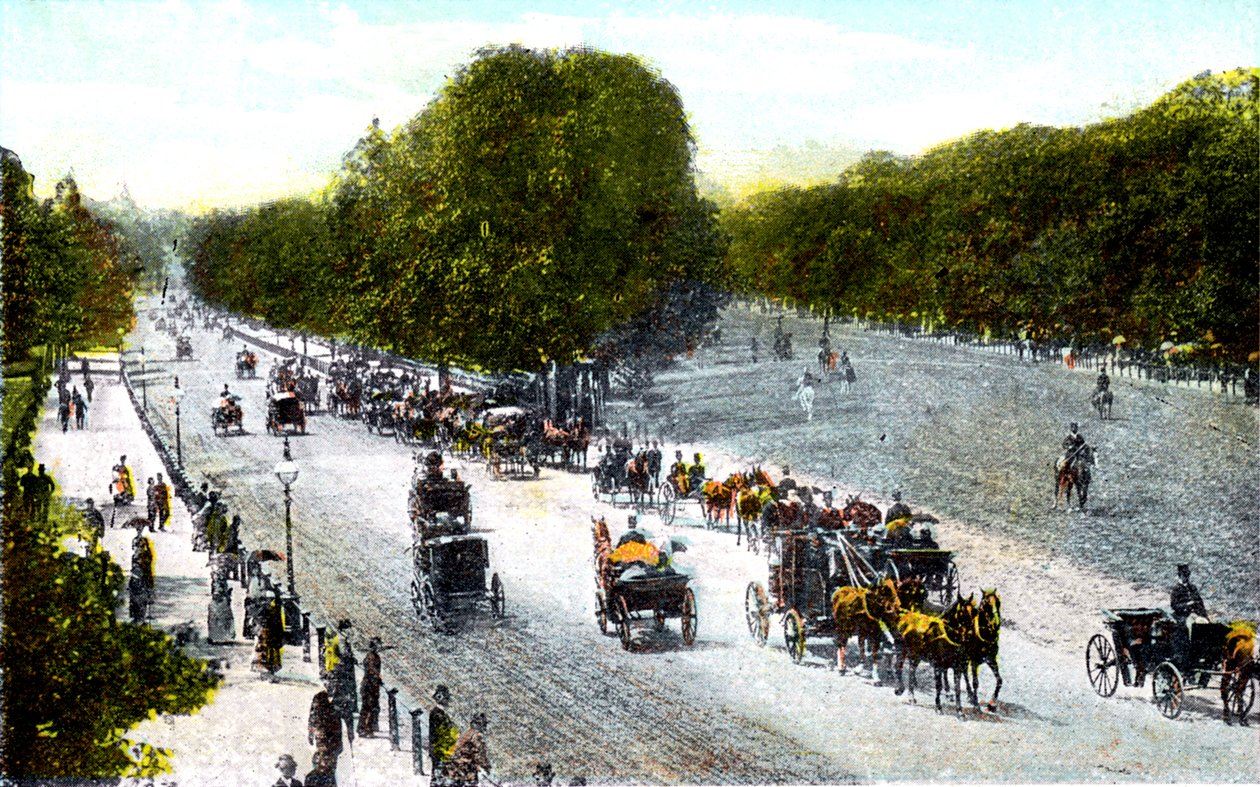Rotten Row, Hyde Park, Lontoo, 1900-luku tekijältä Unbekannt