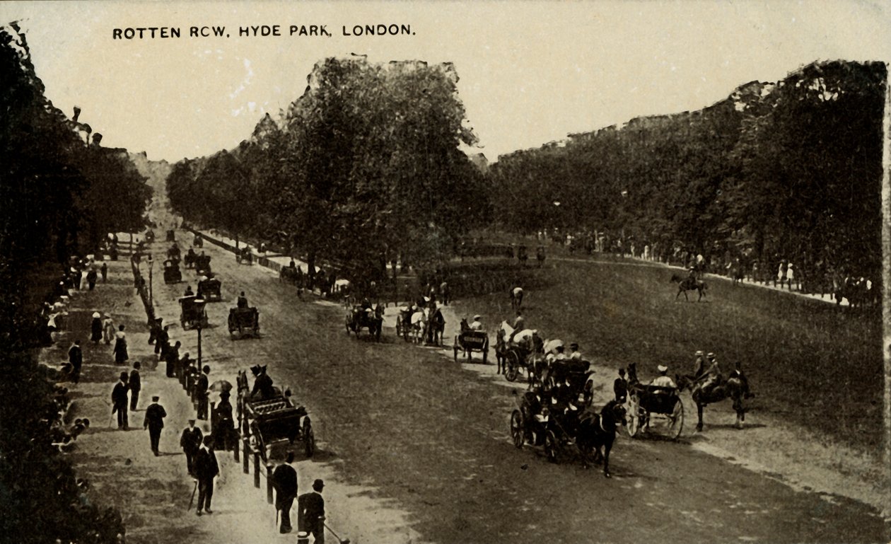 Rotten Row, Hyde Park, Lontoo, 1800-luvun loppu - 1900-luvun alku. tekijältä Unbekannt