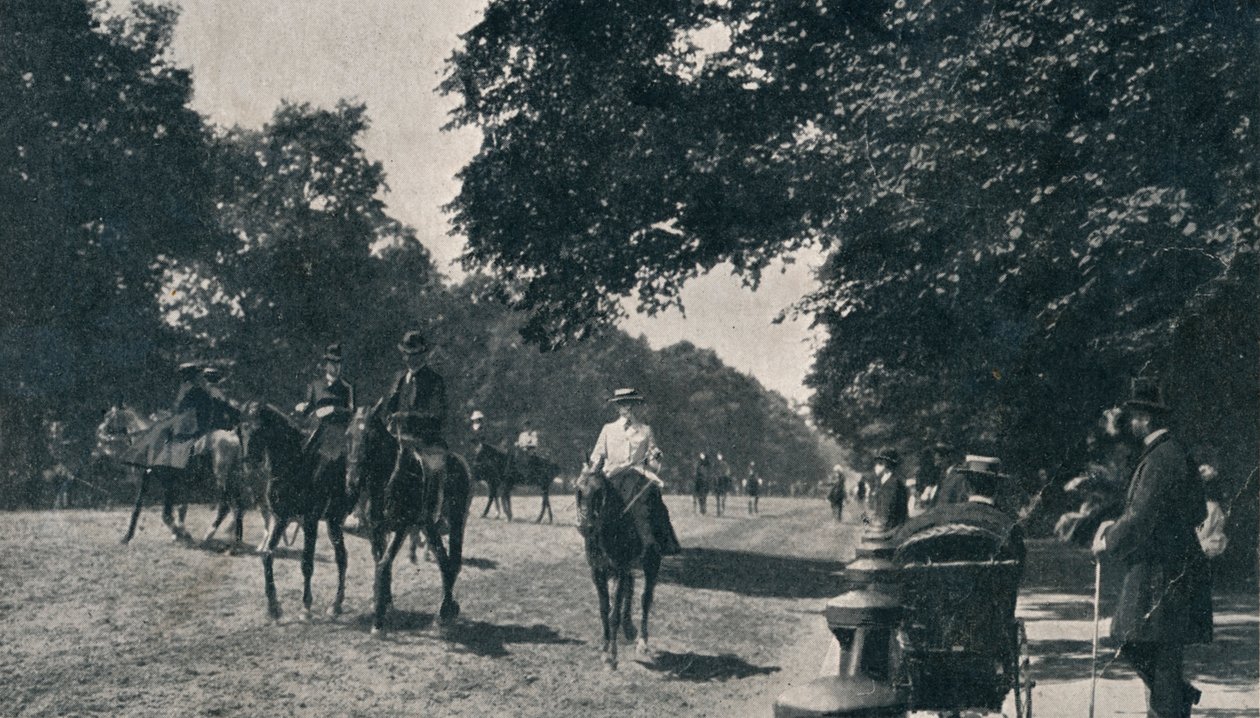 Rotten Row, Hyde Park, c1900 tekijältä Unbekannt