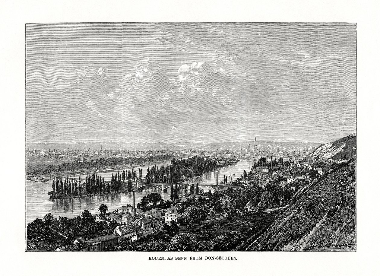 Rouen, Normandia, Ranska, 1879 tekijältä Unbekannt