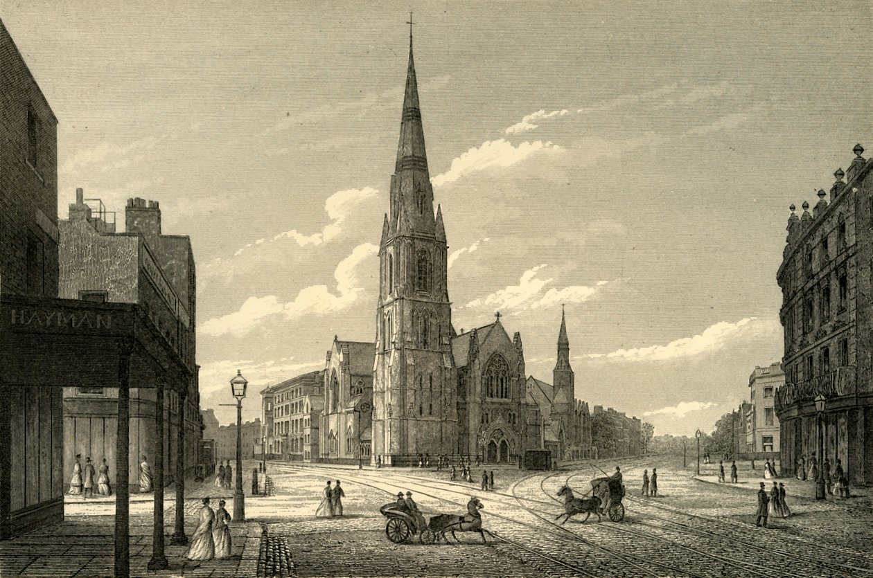 Rowland Hills Chapel & Schools, Westminster Bridge Road, n. 1876. tekijältä Unbekannt