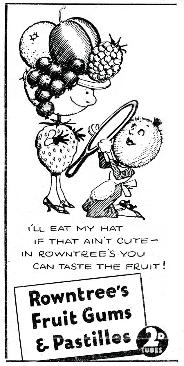 Rowntrees Fruit Gums and Pastilles, 1938 tekijältä Unbekannt