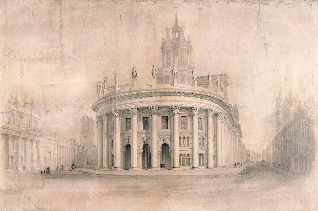 Royal Exchange, Lontoo, 1838 tekijältä Unbekannt