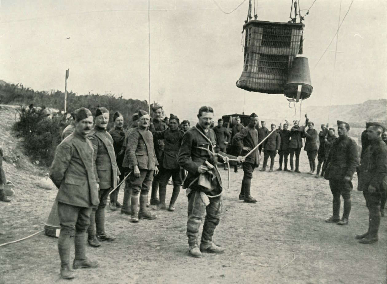 Royal Field Artillery -leijailmapallot olivat aseiden silmät Ranskassa, 1919. tekijältä Unbekannt