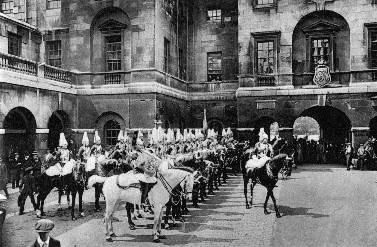 Royal Horse Guards, vaihtuva vartija, Lontoo, 1915 tekijältä Unbekannt
