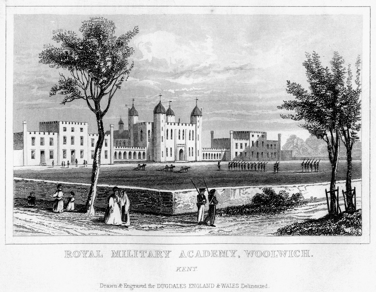 Royal Military Academy, Woolwich, Lontoo, 1800-luku tekijältä Unbekannt