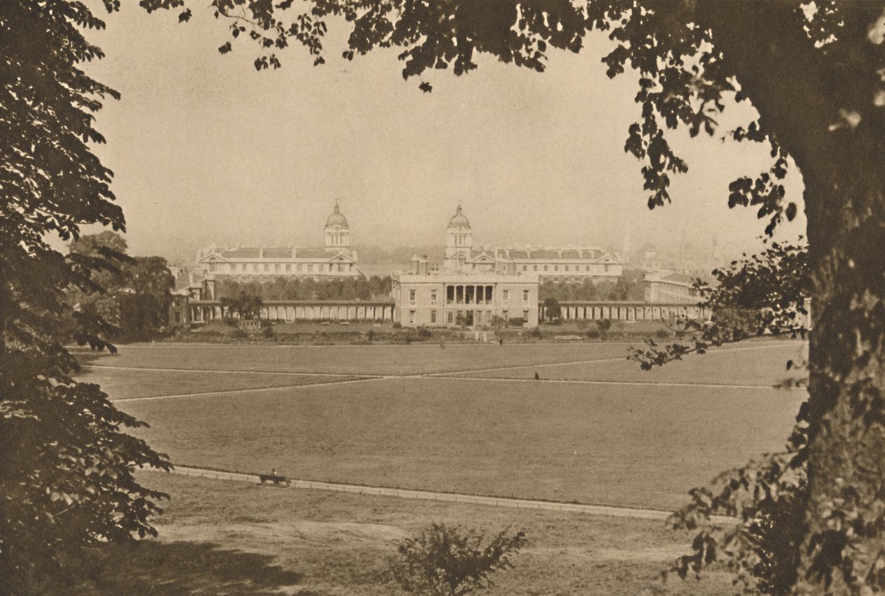 Royal Naval College Greenwichissä, Once a Hospital for Disabled Sailors, c1935. tekijältä Unbekannt