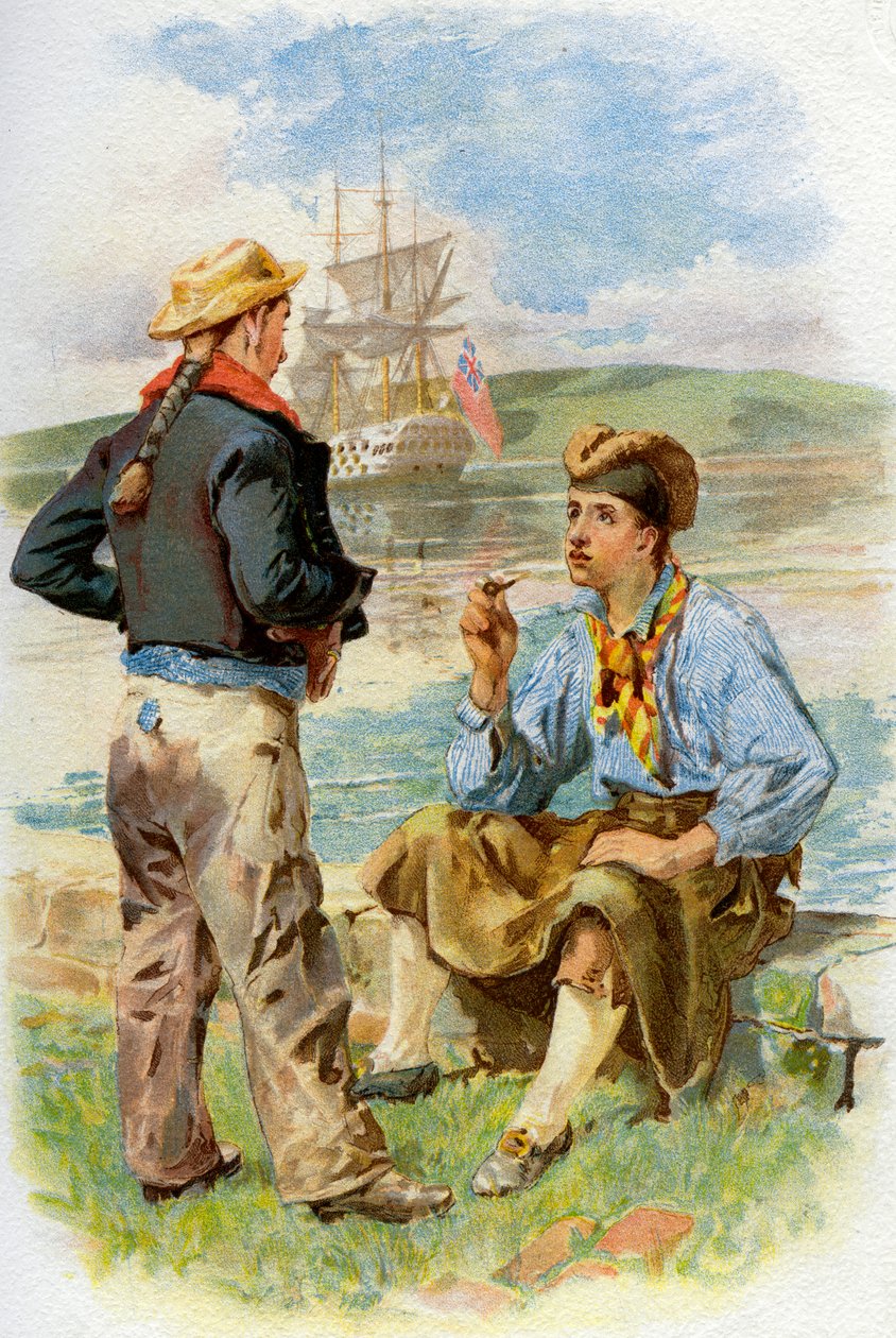 Kuninkaallisen laivaston merimiehet, 1700-luku c1890-c1893 tekijältä Unbekannt