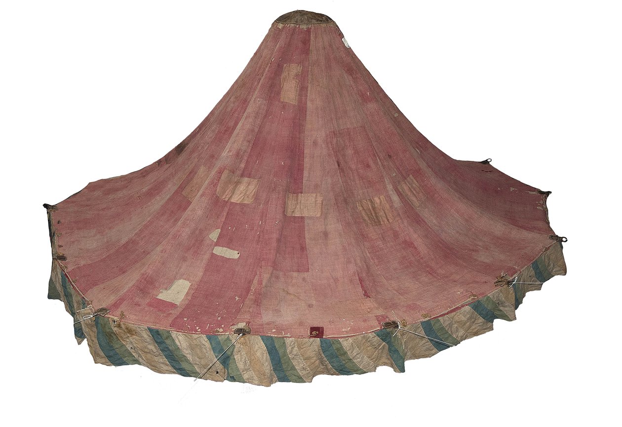 Kuninkaallinen pyöreä teltta tehty Muhammad Shah Roofille, 1834-1848. tekijältä Unbekannt