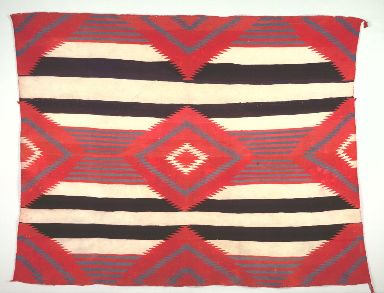 Matto Third-phase Chief Blanket Style, Germantown Weaving, n. 1890-1910. tekijältä Unbekannt
