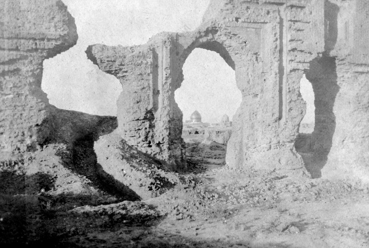 Enchanted Gardenin raunioituneet seinät, aivan Samarra Cityn ulkopuolella, Irak, 1917-1919 tekijältä Unbekannt