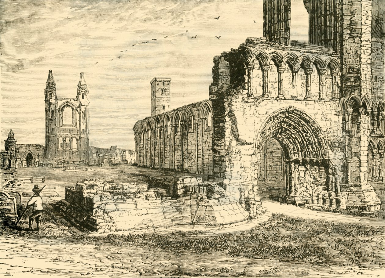 Katedraalin rauniot, St. Andrews, 1890. tekijältä Unbekannt