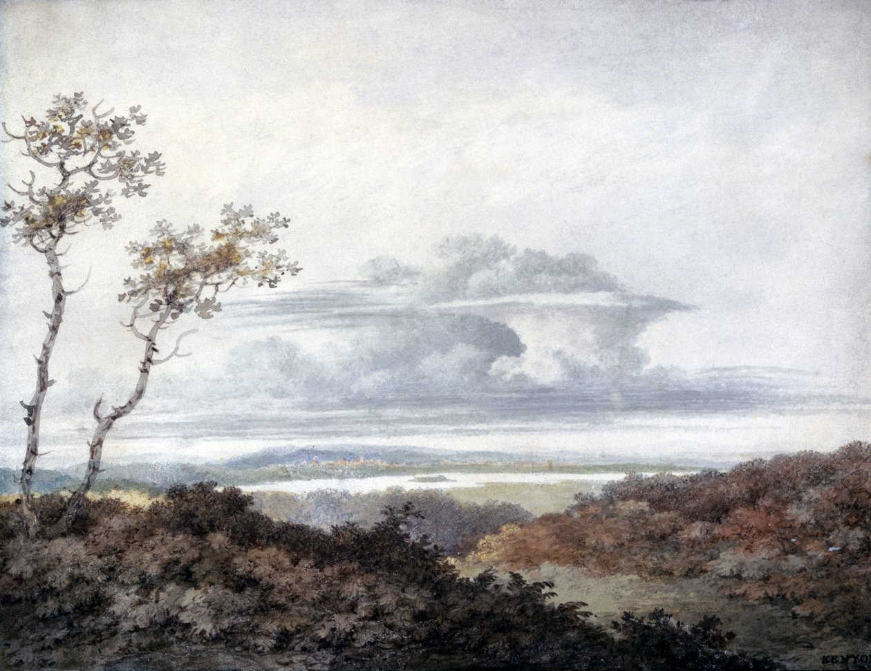 Luke Howardin maaseutumaisema ja pilvitutkimus, maaliskuu 1849 tekijältä Unbekannt