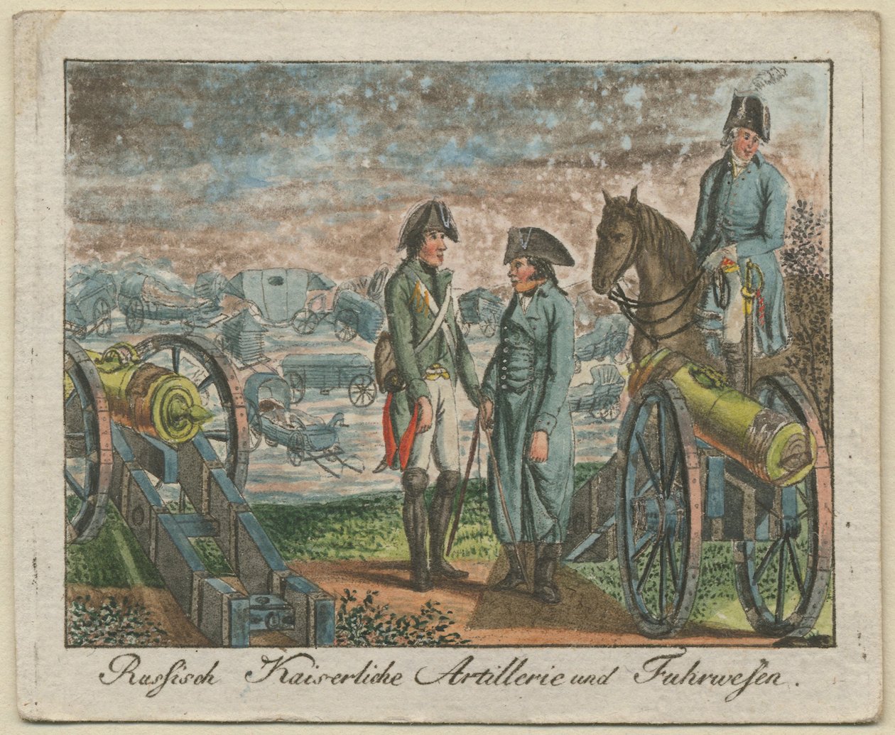Venäjän keisarillinen tykistöryhmä, 1799 tekijältä Unbekannt