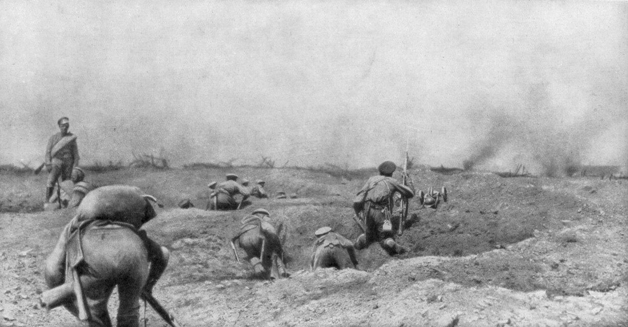 Venäjän hyökkäys, Dzike Lani, Ternopil, Ukraina, Ensimmäinen maailmansota, 1. heinäkuuta 1917 tekijältä Unbekannt