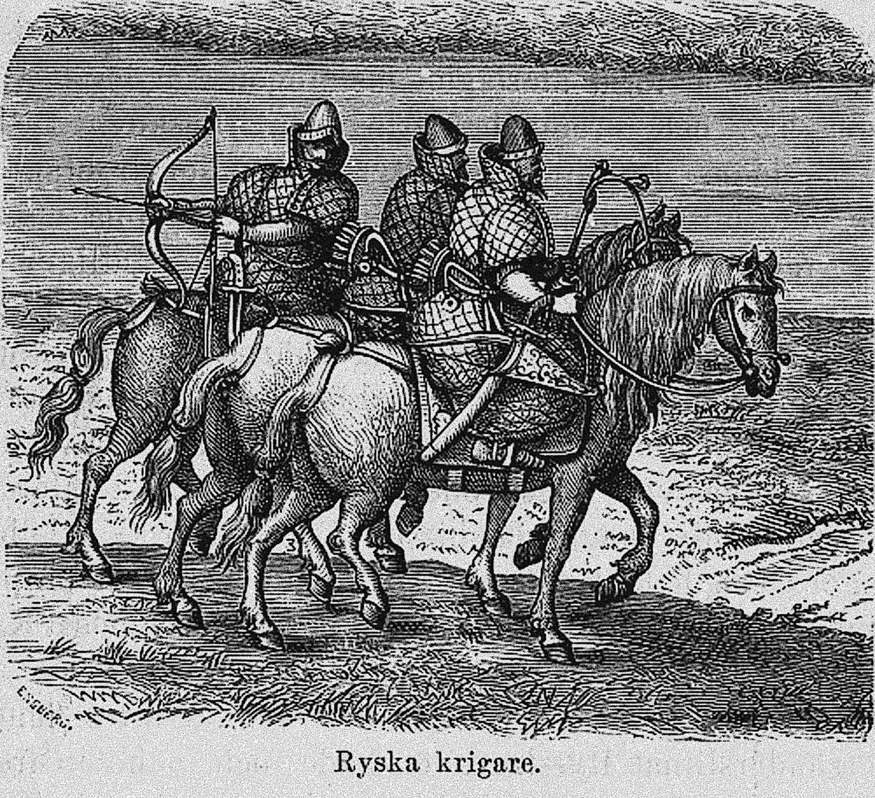 Venäjän soturit, n. 1620 tekijältä Unbekannt