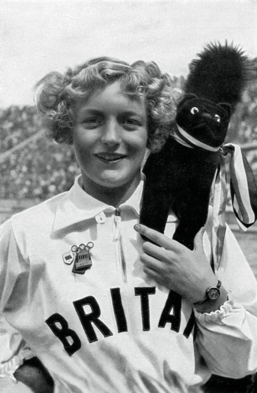 Ruthley Moris-Hancock, brittiläinen uimari, Berliinin olympialaiset, 1936 tekijältä Unbekannt