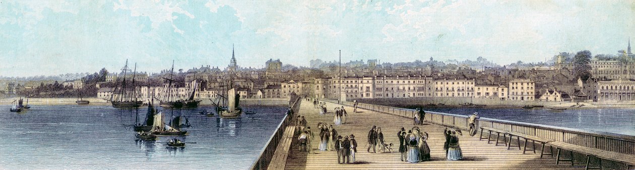 Ryde laiturilta, Isle of Wight, 1800-luku tekijältä Unbekannt