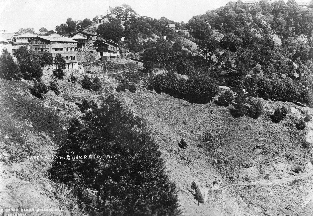 Sadar Bazar ja Kalna Hill, Chakrata, 1917 tekijältä Unbekannt