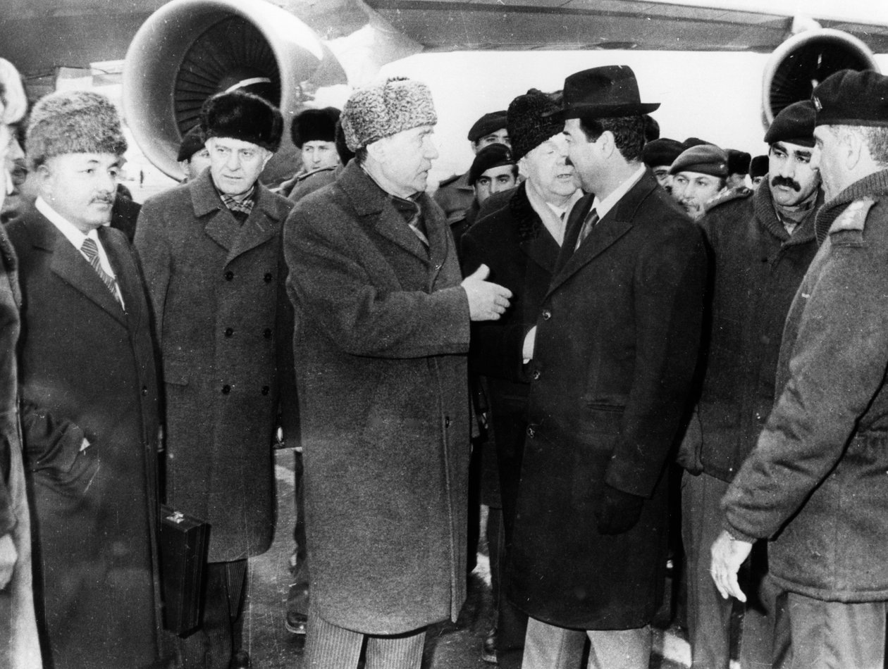 Saddam Hussein ja Andrei Gromyko, Moskova, Venäjä, 1986 tekijältä Unbekannt