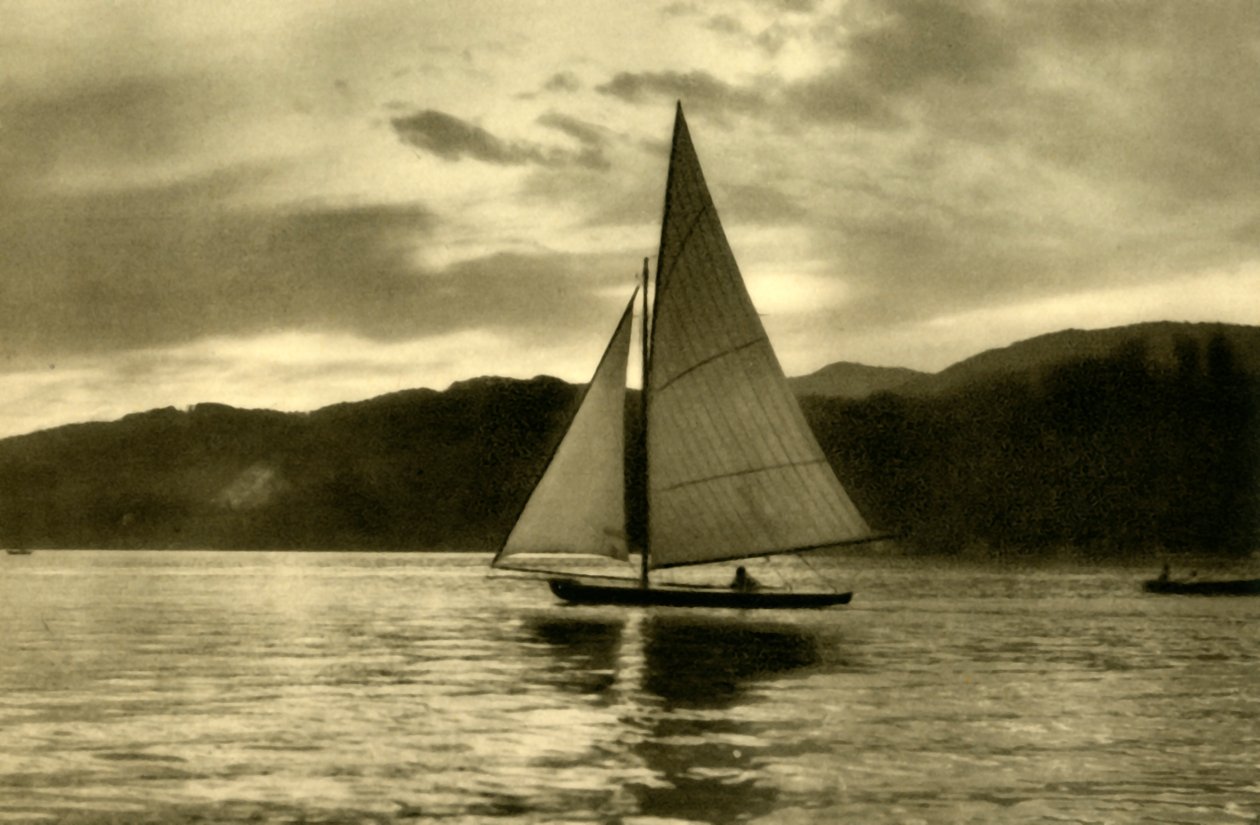 Purjehdus Wörthersee-joella, Kärnten, Itävalta, 1935. tekijältä Unbekannt