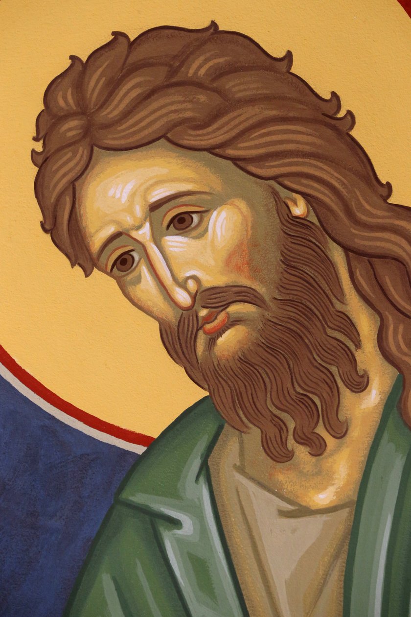 Saint-Antoine-le-Grandin ortodoksinen luostari. Johannes Kastajan ikoni. , Saint-Laurent-en-Royans, Ranska tekijältä Unbekannt