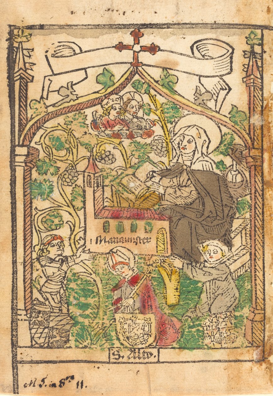 Saint Alto, Saint Bridget ja Mariamunsterin perustajat, n. 1500. tekijältä Unbekannt