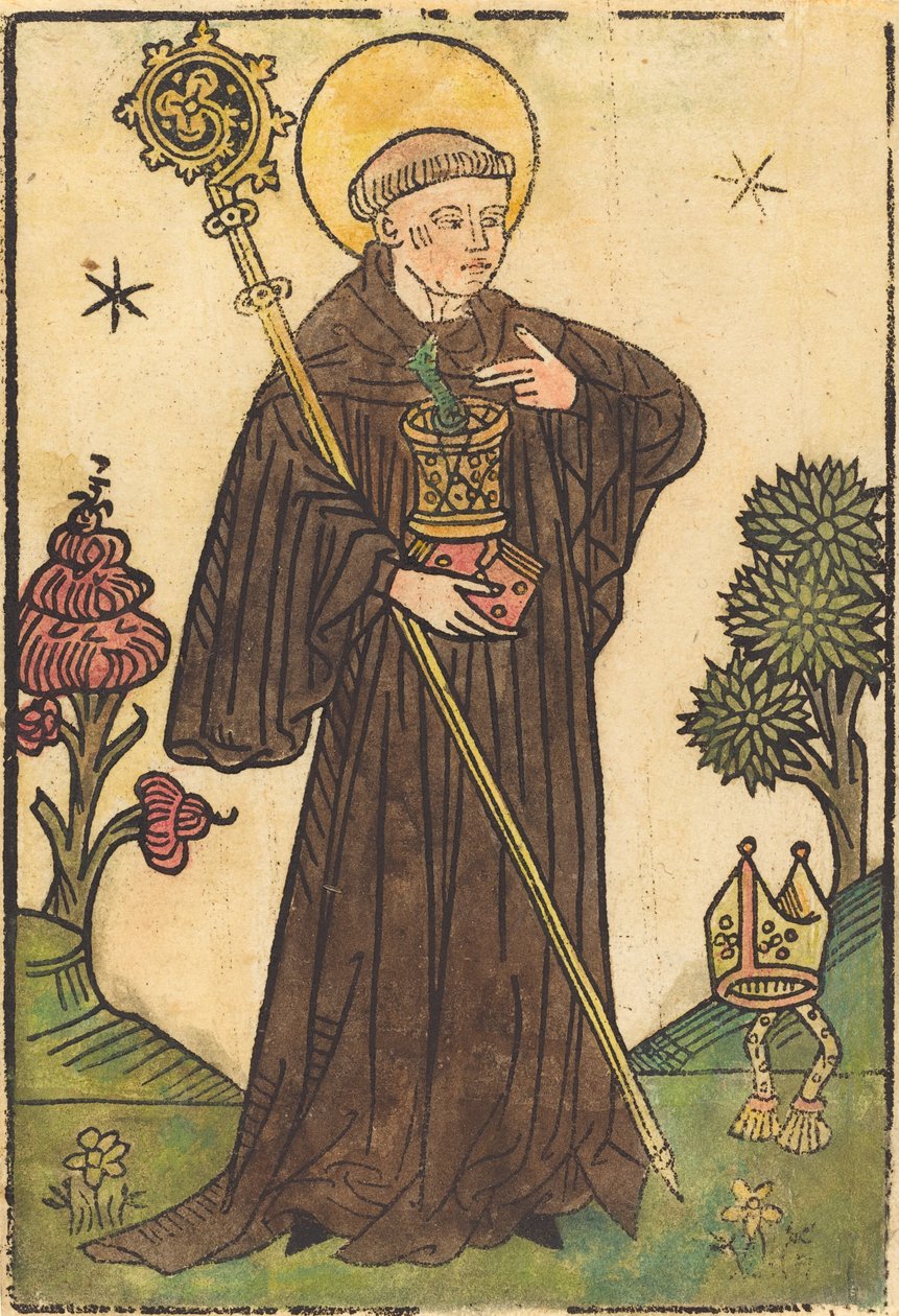 Pyhä Benedictus, 14501470. tekijältä Unbekannt