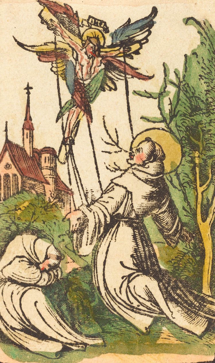 Pyhä Franciscus vastaanottamassa stigmat, 15001510. tekijältä Unbekannt
