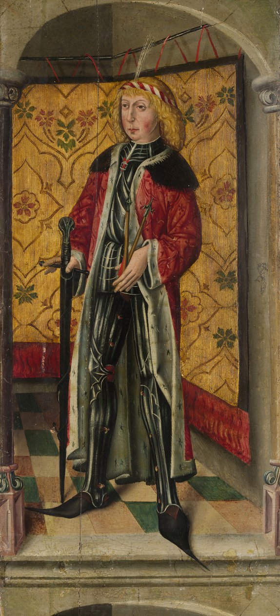 Saint George ja Saint Sebastian, n. 1480. tekijältä Unbekannt