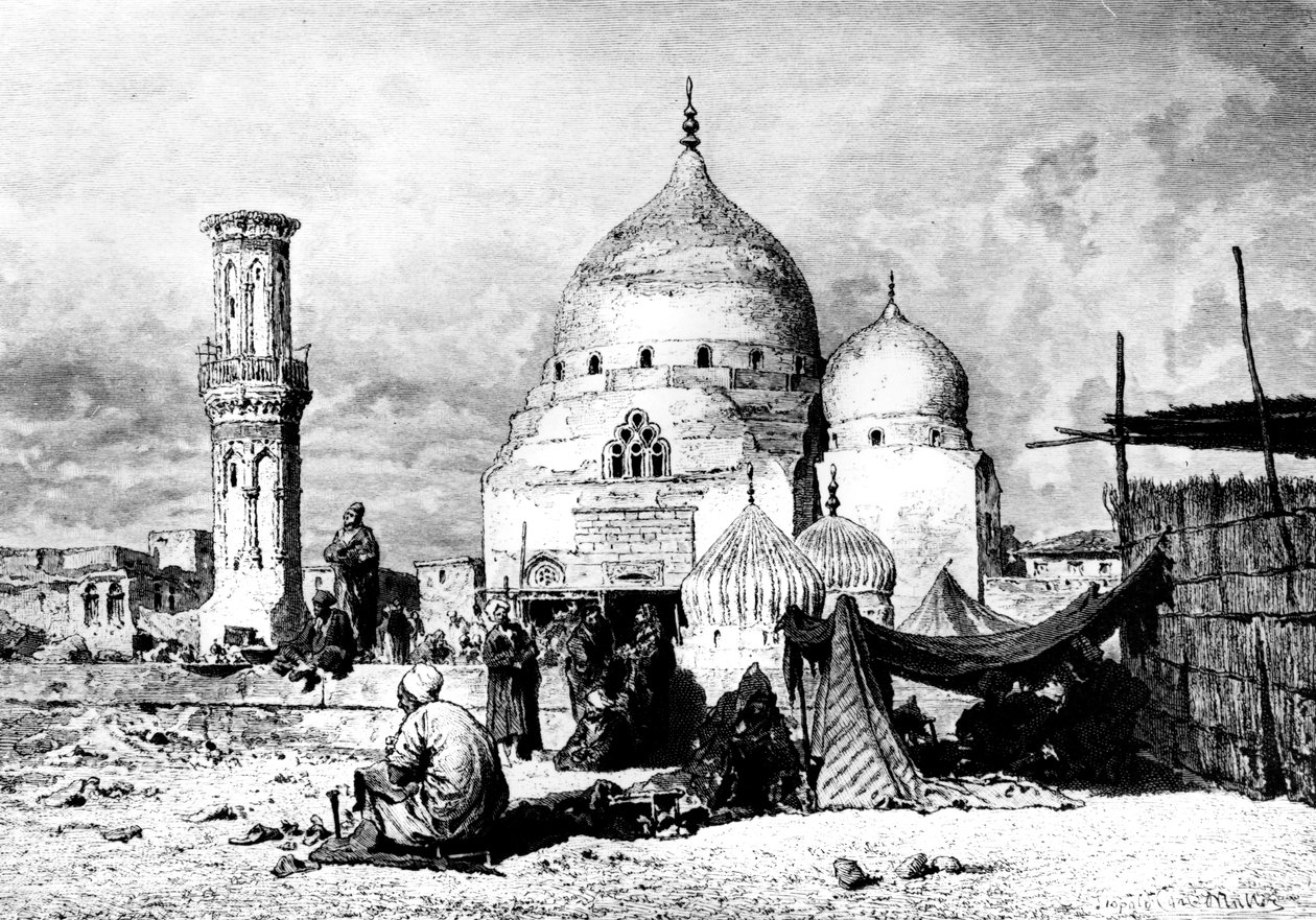 Pyhän Ibrahimin moskeija, Dessouk, Egypti, 1880 tekijältä Unbekannt