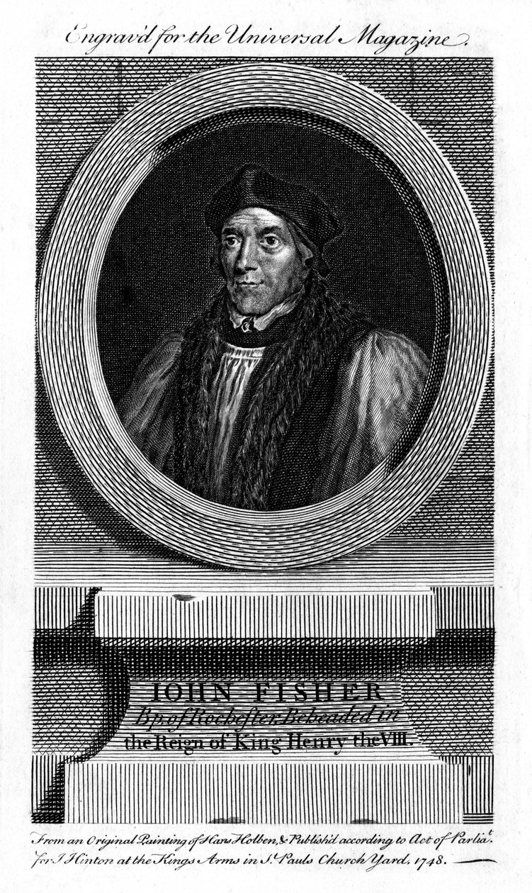 Saint John Fisher, Englannin katolinen piispa, kardinaali ja marttyyri, 1748 tekijältä Unbekannt