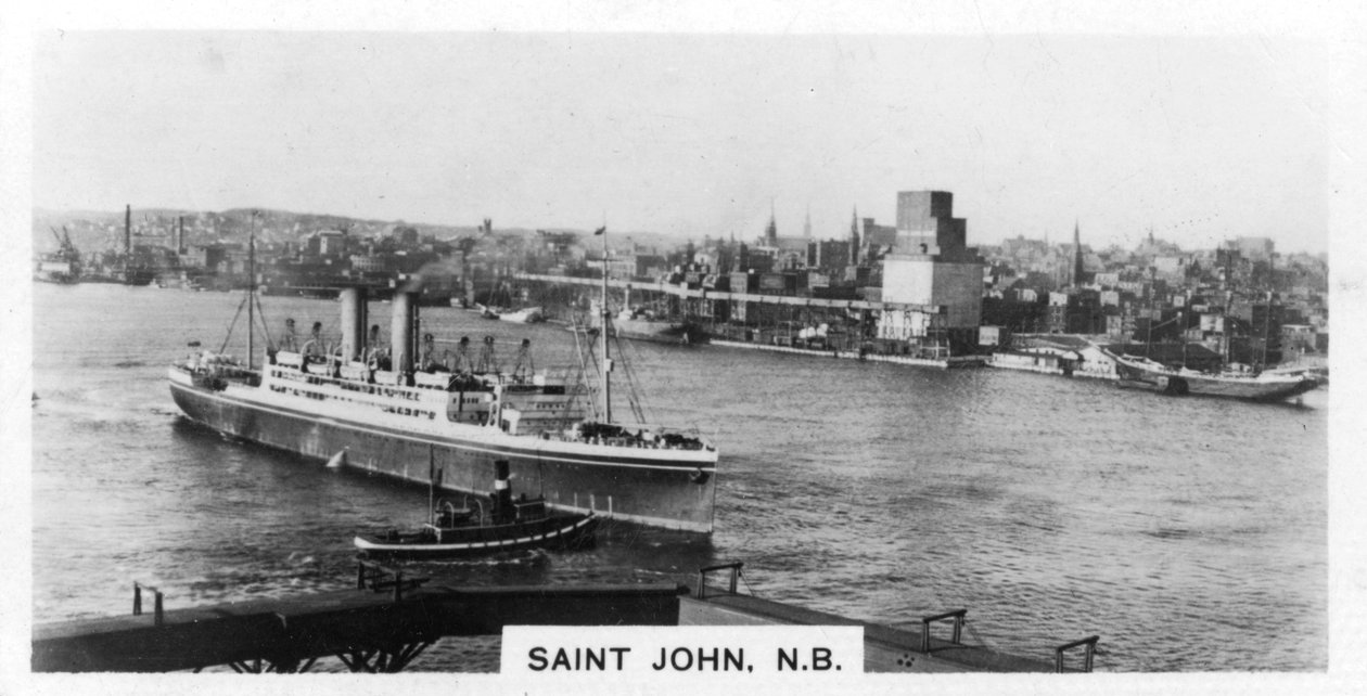 Saint John Harbour, New Brunswick, Kanada, 1920-luku tekijältä Unbekannt