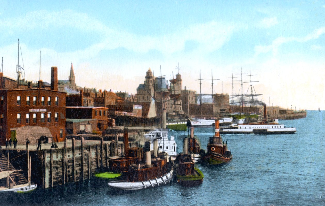Saint Johnin satama, Saint John, New Brunswick, Kanada, 1900-luku tekijältä Unbekannt